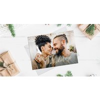 25 or 40 Personalised Flat or Folded Christmas Cards at Printerpix