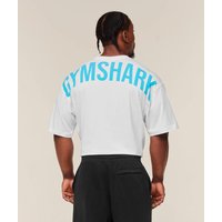 Gymshark Power Fitness Loose Fit Cotton T-Shirt Double Extra Large blue