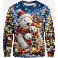 2027 New Ugly Christmas Fashion Animal Jesus Snowman 3D Printed Xmas Sweater Loose Breathable Holiday Wear Pullovers M gray