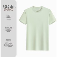 60-Pack Double-Sided Round Neck Custom Logo Short Sleeve Workwear T-Shirts L white