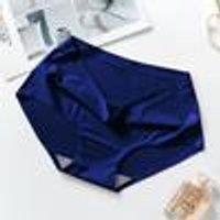 Women's High Quality Ice Silk Seamless Briefs - Breathable and Quick-Dry XL gray