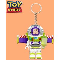 Disney Toy Story Cute Buzz Lightyear Building Blocks Creative Keychain Woody Mickey Mouse Donald Duck Cute Keychain Pendant Gift B white