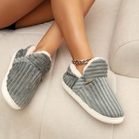 New Winter Warm Shoes - Ultra Warm Non-Slip Comfortable and Plush for Indoor Shoes Size 22-45 28-29 grey