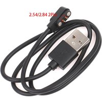 Universal Smart Watch Charger Cord Magnetic Charging Cable 2/4 Pin Usb Charger black