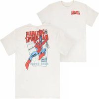 American Retro Trend T-Shirt Men's Summer Punk Spider-Man Crossing The Universe Loose Hip Hop Cotton Oversized Female Male Clothing S grey