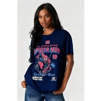 Spider Man Marvel Comic T Shirt Women Men Cotton Graphic Tee Superhero Print Streetwear Oversized Casual Top Summer New Y2k M beige