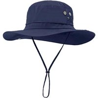 58-62Cm 63-67Cm Summer Big Head Outdoor Hiking Hat Men'S Uv Protection Waterproof Large Brim Sun Hat Protection Bucket Hat 58-62cm blue