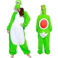 Kigurumi Women Onesies for Halloween Cosplay Costume Fleece Christmas Outfit Full Body Pijamas Sleepwear Cartoon Jumpsuit New Year Onesie S green