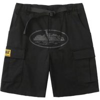 Tooling Shorts Men's Spring and Summer New High-end Design Loose Five-point Pants S black