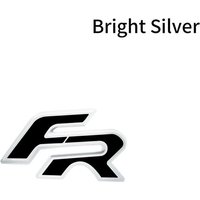 Car Decor 3D Metal FR Logo Side Fender Rear Trunk Sticker Front Grill Emblem Decal Decor For Leon Cupra Ibiza Altea Exeo Accessories white
