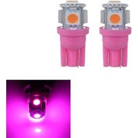 Joom 25% Discount on T10 DC 12V 5SMD 5050 Xenon LED Bulbs 2 Pink Units