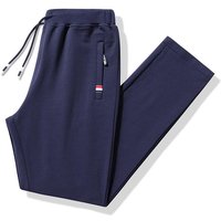 Loose Fit Men Stretch Fitness Sportswear Tracksuit Bottoms Sweatpants Trousers Gyms Pants Mens Joggers XL navy blue