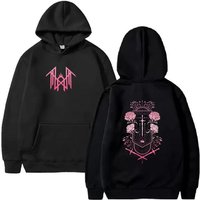 Sleep Token Graphic Print Hoodies for Men Women Fall Winter Harajuku Fashion Streetwear Long Sleeves Loose Sweatshirt XL black