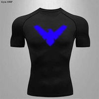 Men's Quick-Dry High-Elastic Sports T-Shirt for Fitness and Running Large black