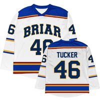 Men Women Long Sleeve Tee Off Campus Briar University Hockey Jersey Graham 44 22 DI LAURENTIS 66 Tucker46 Design T-shirt Print 5XL blue