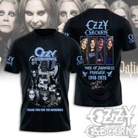 Hot Rock Ozzy Band 3D Printed T-shirt for Men and Women, Round-neck Hip Hop Short-sleeved Sport T-shirt, Men's Clothing 4XL gray