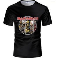 2024 Punk T-shirts For Men And Women Heavy Metal Rock Band Retro Clothing Summer Loose Tee Short Sleeve Oversized Hip Hop Tops 6XL gray