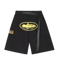 Tooling Shorts Men's Spring and Summer New High-end Design Loose Five-point Pants M black