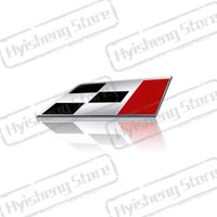 Metal Car Styling Racing Flag Front Grille Sticker Badge Rear Trunk Body Emblem For Seat Ibiza Ateca Leon VZ Cupra Tarraco Arosa