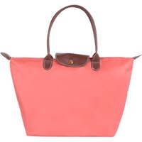 New Nylon Beach Tote Bag Fashion Womens Handbag Tote Oxford Shoulder Bags Female Waterproof Dumplings Folding Shopping Bag 2024 L watermelon red