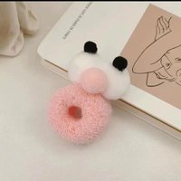 Joom Bandeau pour cheveux pour fille de 2 à 16 ans nouvelle collection automne et hiver amusant vente de gros yeux corde cœur couleur bonbon haute élasticité one size rose