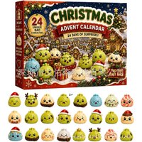 Vánoční adventní slepá krabička Squishy 2026, Zvířátko Pop hračka 3D tištěná, Kreativní dárek pro úlevu od stresu 6