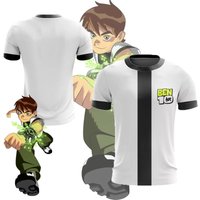 Anime Omnitrix Ben10 Cosplay T-Shirts 3D Ben Tennyson Print Kids Cartoon Tee Summer Men Women Harajuku Short Sleeve Top XS black