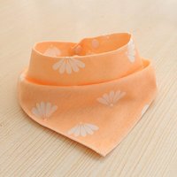 Joom Bavoirs pour bébés garçons et filles tissu à bavette Triangle de dessin animé écharpe en coton accessoires d'alimentation pour bébés orange