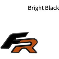 Car Decor 3D Metal FR Logo Side Fender Rear Trunk Sticker Front Grill Emblem Decal Decor For Leon Cupra Ibiza Altea Exeo Accessories black