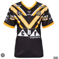 Rugby 2026 Men and Women New Castleford Tigers Sportswear England Fashion Short Sleeved Loose Breathable Quick Drying T-Shirt 6XL beige
