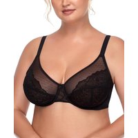 HSIA Minimizer Bras for Women Enchante Full Coverage Underwi 40H black