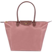 New Nylon Beach Tote Bag Fashion Womens Handbag Tote Oxford Shoulder Bags Female Waterproof Dumplings Folding Shopping Bag 2024 L dark pink