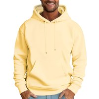 Men's Casual Loose Sweatshirt Solid Color Drawstring Large Pocket Hoodie Sports Sweatshirt L khaki