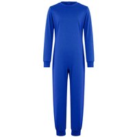 Unisex Kids Special Needs Adaptive Clothing Round Neck Long Sleeve Back Invisible Zipper One Piece Cotton Jumpsuit Easy Day Wear 5-6 Years royal blue