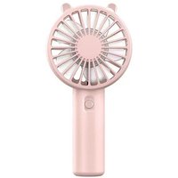 Portable Handheld Fan Small Cooling Fan USB Rechargeable Eyelash Eyelash Mute Cooler Handheld Fan Mini USB Rechargeable Desk USB charging model pink