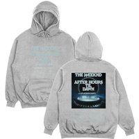 TheWeeknd Tour Hoodie After Hours Til Dawn Europe 2026 Print Pullover Men Women Streetwear Fashion Oversized Hip Hop Sweatshirt XXL gray