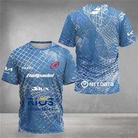 Quick Dry Breathable Padel Tennis Fans T-shirt Men's Tennis Training Short Sleeve Clothing Summer 3D Print O-neck T Shirts Top XL gray