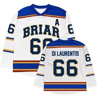 Men Women Long Sleeve Tee Off Campus Briar University Hockey Jersey Graham 44 22 DI LAURENTIS 66 Tucker46 Design T-shirt Print XL blue