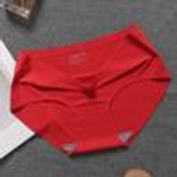Women's High Quality Ice Silk Seamless Briefs - Breathable and Quick-Dry XL gray