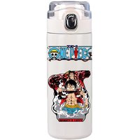 400Ml Anime One Piece Printed Thermos Bottle Stainless Steel Mug Leak Proof Vacuum Flask Thermal Coffee Tea Milk Water Bottle