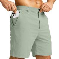 Men Casual Quick Dry Multi Pocket Shorts Relaxed Fit Lightweight Breathable Fabric for Outdoor Activities Travel Work XXL beige