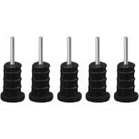 Joom 25% Off Set of 5 Black 35mm Silicone Dust Plugs for Smartphones