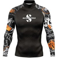 SCUBAPRO Mens Long Sleeve Rash Guard UPF 50 UV Protection Surfing Diving Swimming Water Sports 4XL