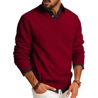 Mens V Neck Sweaters Casual Knit Lightweight Dress Sweater Long Sleeve Slim Fit Fall Winter Pullover XXXL light gray