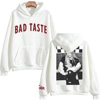 Freya Skye Bad Taste Photo Hoodie Unisex Vintage Graphic Print Long Sleeve Clothes Casual Streetwear Fan Gift Tops Sweatshirts XS white