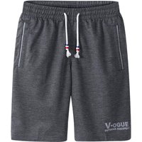 Men's Sports Shorts Plus Size Five Quick Drying Shorts Loose Casual Beach Shorts 5XL dark grey