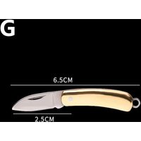 1PC Brass Miniature Keychain Folding Knife Mini Tool Pocket Knife Stainless Steel G