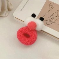 Joom Bandeau pour cheveux pour fille de 2 à 16 ans nouvelle collection automne et hiver amusant vente de gros yeux corde cœur couleur bonbon haute élasticité one size rouge rose