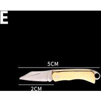 1PC Brass Miniature Keychain Folding Knife Mini Tool Pocket Knife Stainless Steel E