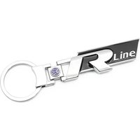 2025 Hot Volkswagen RLine Keychain With Brand Badge Genuine Zinc Alloy Anti-Theft Car Key Organizer Gift Pendant For Men Women S white